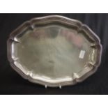 Continental silver serving plate