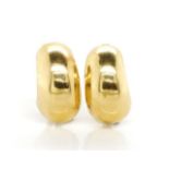 Gold half hoop earrings