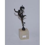 Cast metal Mercury sculpture