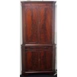 Georgian style corner cocktail cabinet