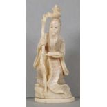 Antique Japanese Meiji period carved ivory okimono