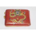Chinese cloisonne match holder