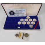 Ten Franklin Mint Discovery of America $25 Coins