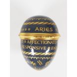 Halcyon Days 'Aries' enamel egg