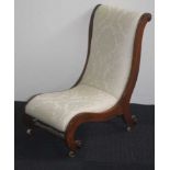 Victorian slipper chair