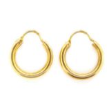 9ct yellow gold hoop earrings