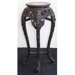 Antique Chinese marble top stand