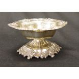 Russian hallmarked silver footed dish