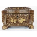 Antique Chinoiserie tea caddy