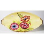 Carltonware " Icelandic Poppy" deco shaped bowl