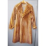 Mink full length fur coat