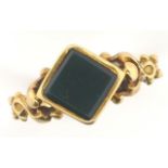 15ct gold bloodstone signet ring