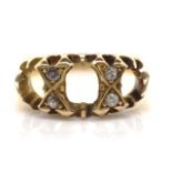 Edwardian 18ct yellow gold ring