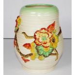 Vintage Clarice Cliff ' My Garden' vase