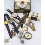 Group of watches and costume jewellery