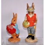 Two various rabbit figurines