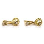 14ct yellow gold and pearl earrings
