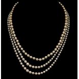 A collection of pearl jewellery