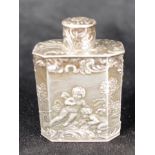 Continental silver perfume bottle