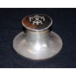 Victorian sterling silver inkwell
