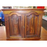 Victorian coromandel and walnut table top cabinet