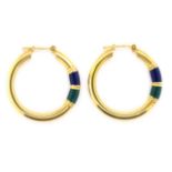 14ct yellow gold hoop earrings