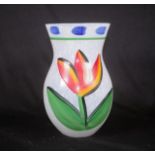 Kosta Boda hand painted Tulip vase