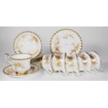 Six Royal Albert "Antoinette" trios