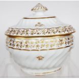 Antique English ceramic sugar box