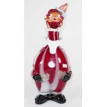 Murano style glass clown decanter
