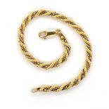 9ct two tone gold bracelet