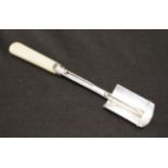 George III sterling silver cheese server scoop