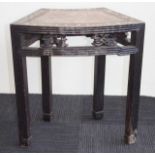 Antique Chinese marble top stand / table