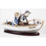 Lladro "Fishing with Gramps" figurine