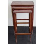 Antique mahogany nest of tables