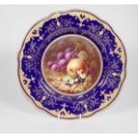 Coalport signed hand painted display plate