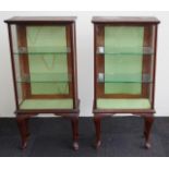 Pair of small display cabinets