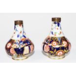 Two antique minature Derby Imari vases