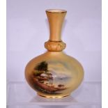 Royal Worcester blush ivory vase