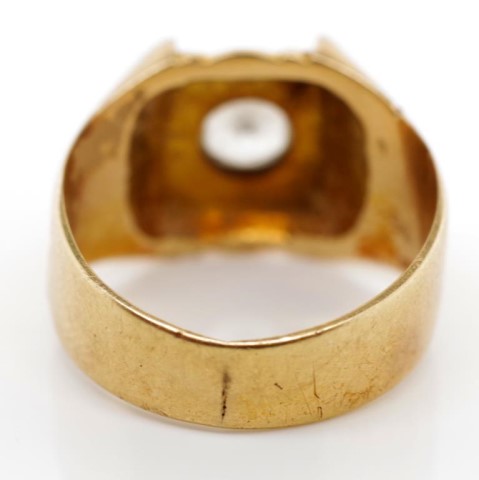 14ct yellow gold ring - Image 7 of 7