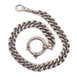 Sterling silver curb link bracelet