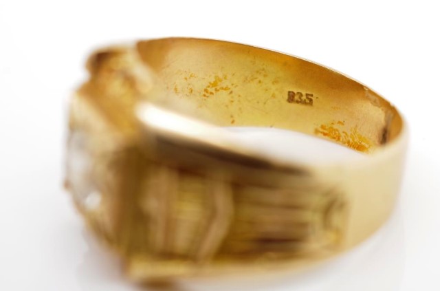 14ct yellow gold ring - Image 5 of 7