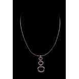 Sterling silver pendant and omega chain