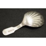 George III sterling silver caddy spoon