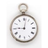 Sterling silver pocket watch