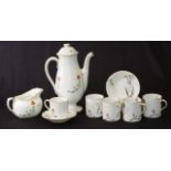 Royal Doulton 'Eden' art deco part coffee set