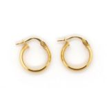 9ct yellow gold sleeper hoops