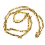 18ct yellow gold chain necklace