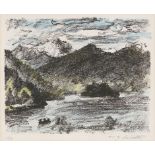 Corinth, Lovis: Walchensee Walchensee Farblithographie auf leichtem Velinkarton. 1919. 24,5 x 31,5