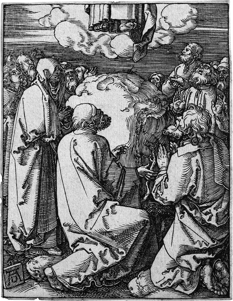 Dürer, Albrecht: Die Himmelfahrt Die Himmelfahrt. Holzschnitt. 12,6 x 9,7 cm. Um 1509-1511. B. 50,